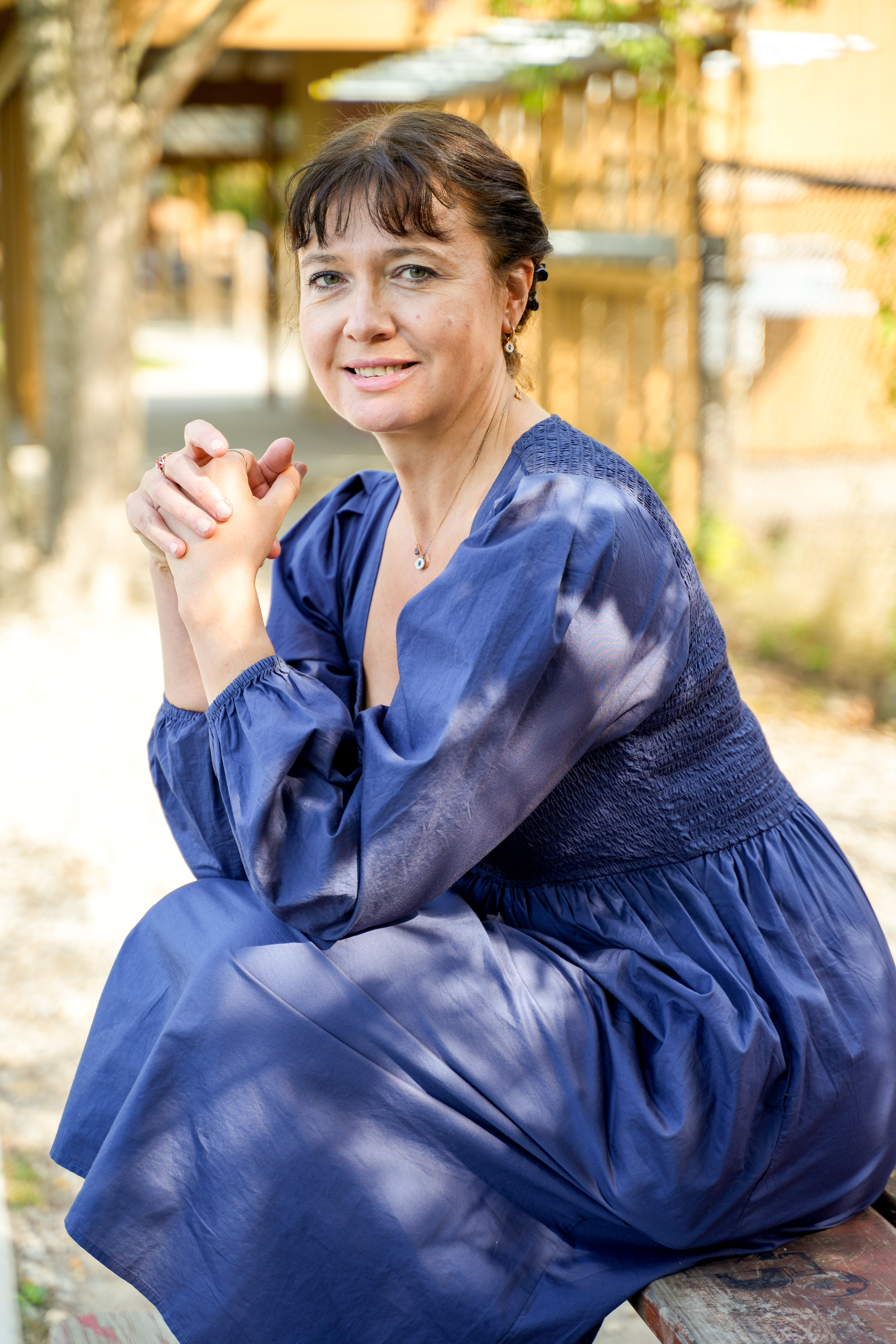 Halyna Pastushuk - Blue Dress