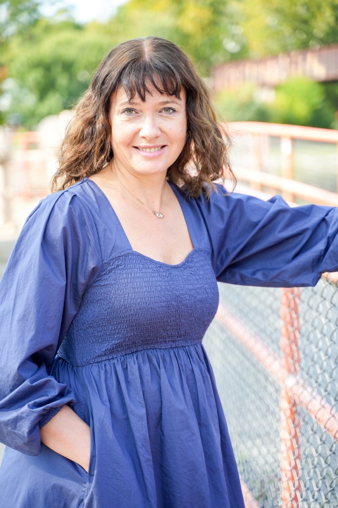 Halyna Pastushuk - Blue Dress